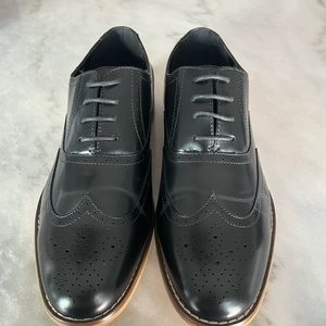 Stacy Adams Dunbar Wingtip Black Dress Shoes Mens Boys Size 7